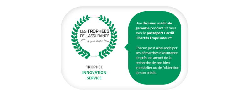 Cardif Libertés Emprunteur Récompensé Trophee