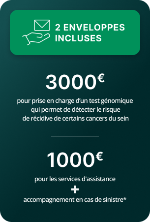 2 enveloppes incluses